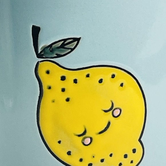 Yellow Sweet Lemon Boston Warehouse 16 Ounce coffee Mug Blue Coffee Cup cocoa - Picture 9 of 10